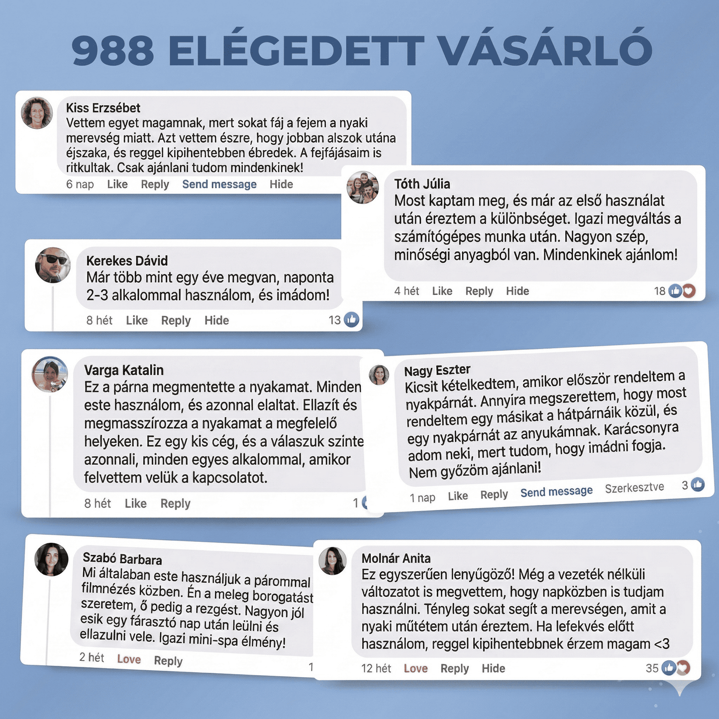 Restova™ Multifunkciós Nyakmasszírozó Párna